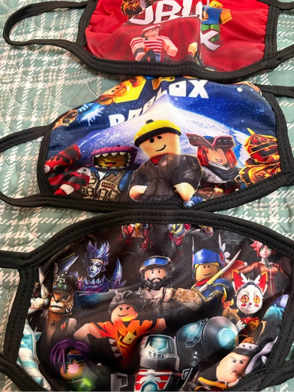 Roblox Kids Face Mask Pack - Colorful Character Prints